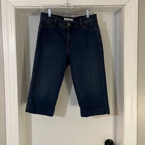 Levis Jeans Womens 12P Blue Denim 512 High Rise Perfectly Slimming Capri Casual